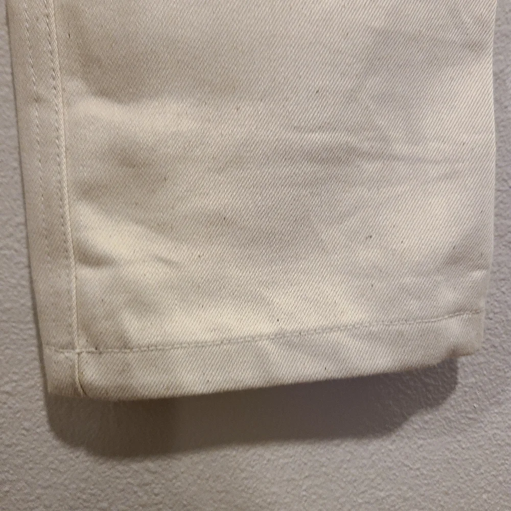 Deveaux Mary Cotton Straight Leg Natural Cream Jeans